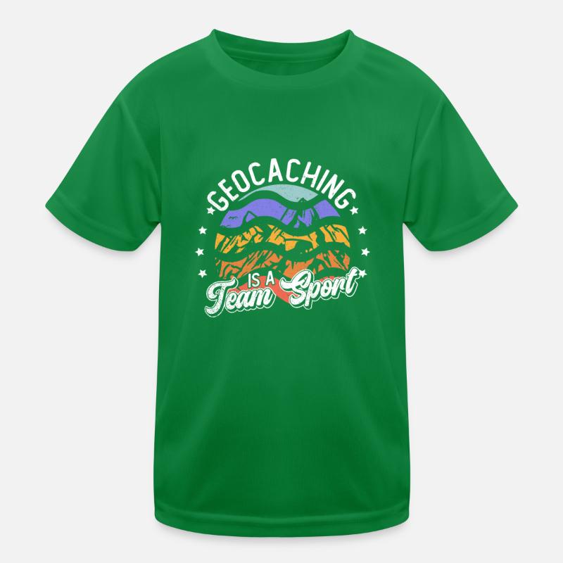 Le géocaching est un sport d’équipe - Geocaching T-shirt sport Enfant