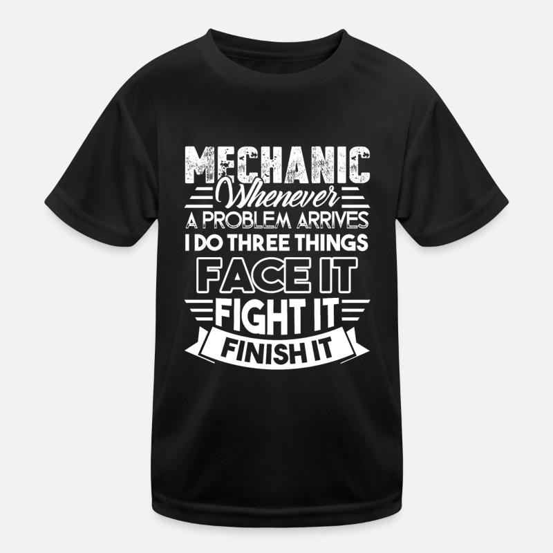 Mechanic Mechanic Solves Problem Kids Functional T-Shirt