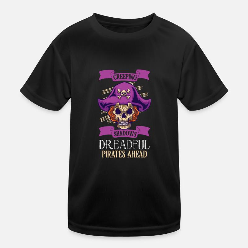 Horror Pirate Pirate Ship Pirate Captain Horror Kids Functional T-Shirt
