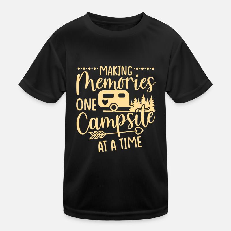 Erinnerungen Schaffen - Ein Zeltplatz Kinder Funktions-T-Shirt