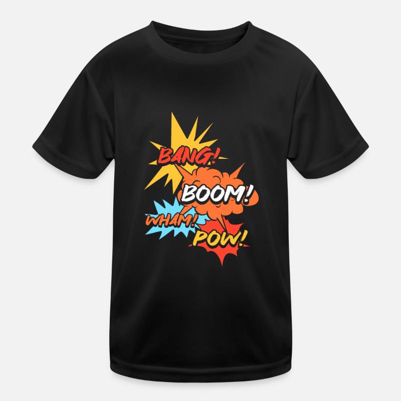 Comic Cartoon Speech Bubbles Kids Functional T-Shirt