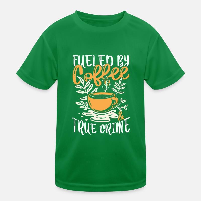 Alimenté par le café T-shirt sport Enfant