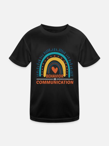 Behavior Is Communication 19 - Kids Functional T-Shirt - black - Front