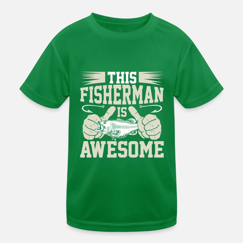 This fisherman is awesome Kids Functional T-Shirt