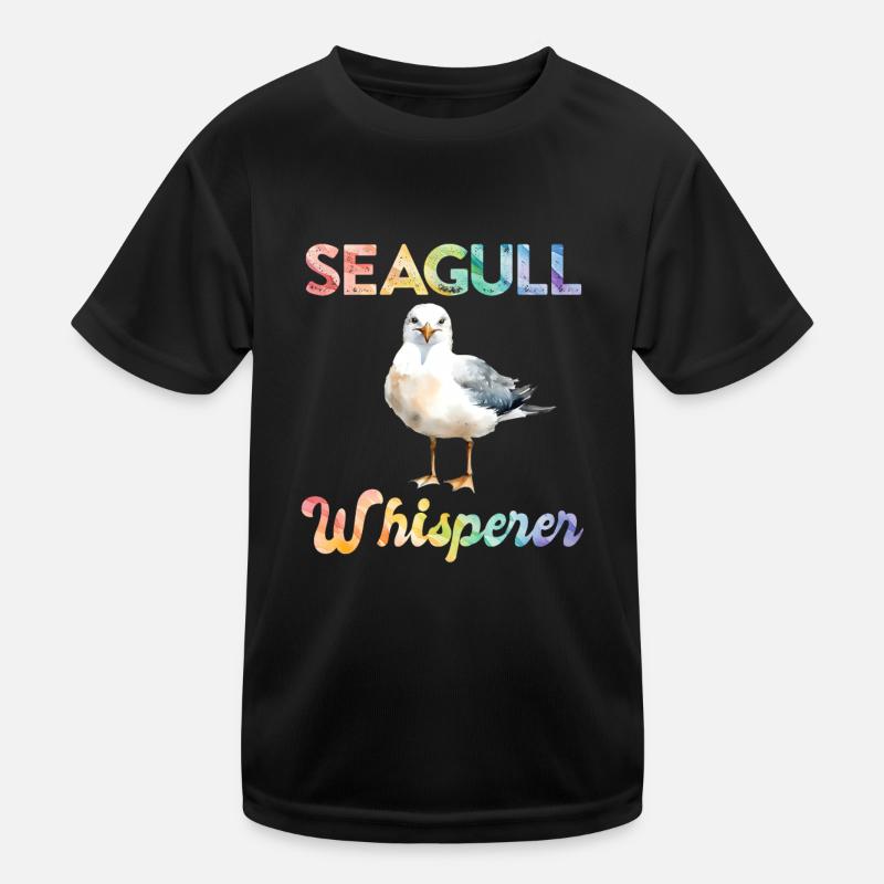 Möwen Flüsterer Vogelliebhaber Seevogel Möwe Kinder Funktions-T-Shirt