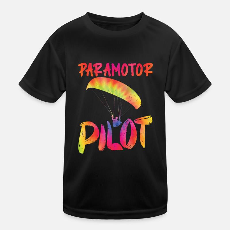Paramotor Pilot Paraglider Shirt Kids Functional T-Shirt