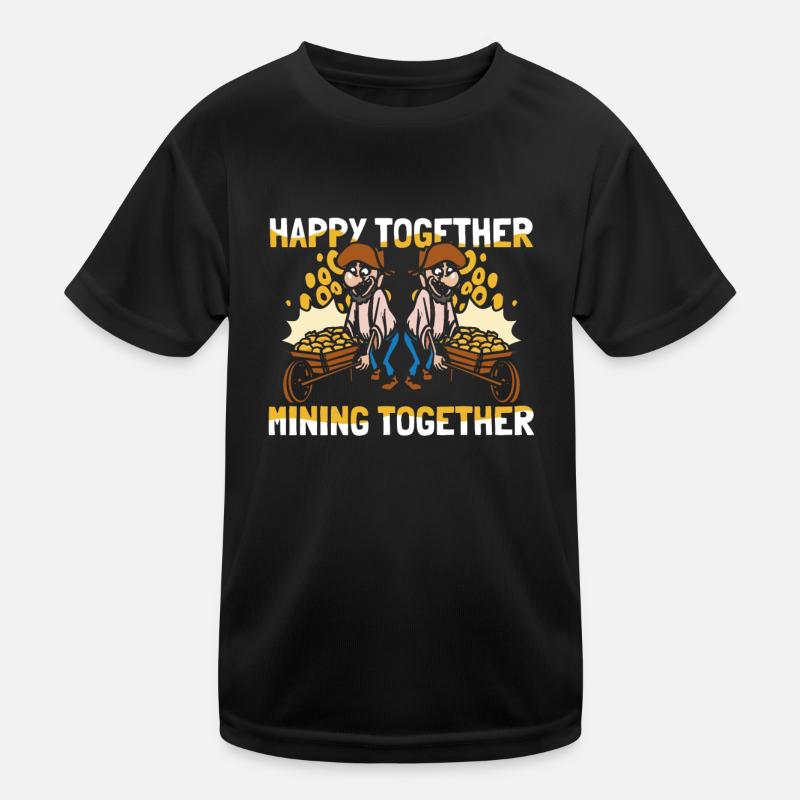 Gold Gold Mining Gold Mining Cool Gold Mining Kids Functional T-Shirt