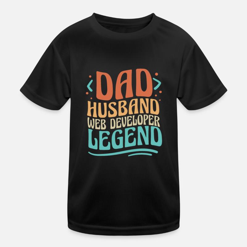 Web Developer Web Developer Father Kids Functional T-Shirt
