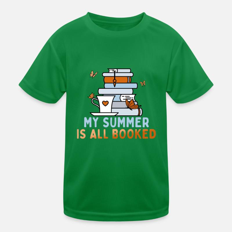 Mon été est complet Lecture d’été maintenant T-shirt sport Enfant