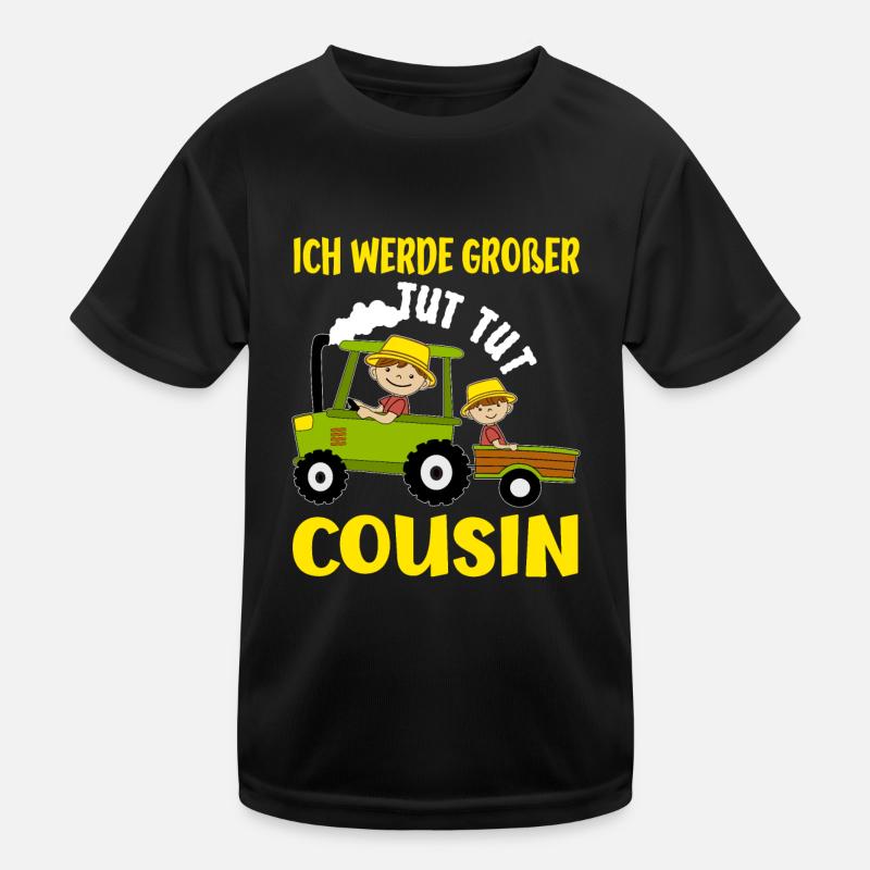 Ich Werde Großer Cousin Bauer bald großer Cousin Kinder Funktions-T-Shirt