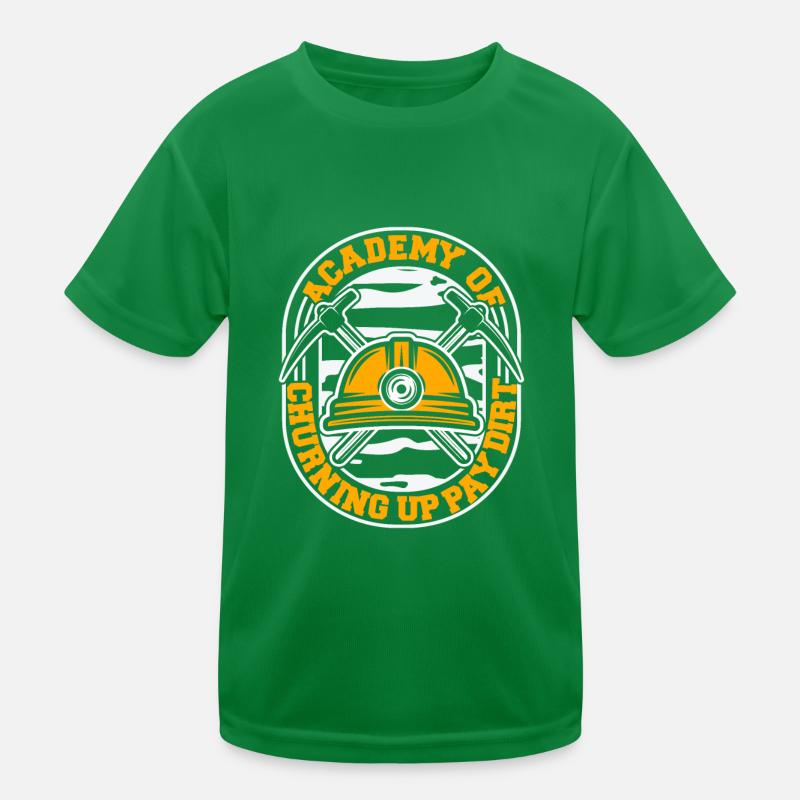 Engineer Academy Mining Engineer Kids Functional T-Shirt