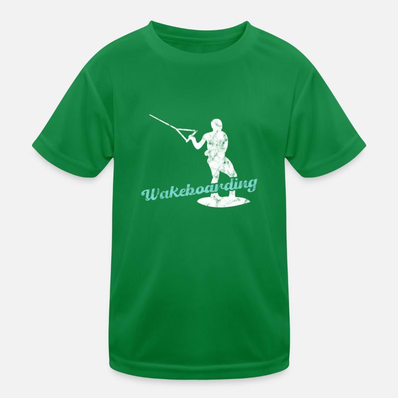 Wakeboarding Kids Functional T-Shirt