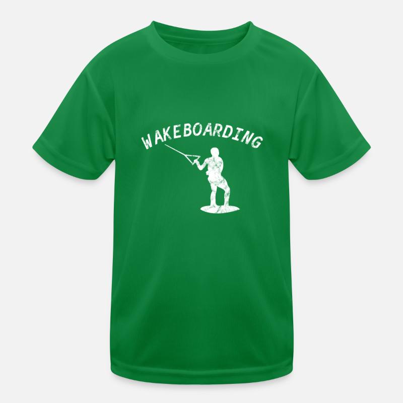 Wakeboarding Kids Functional T-Shirt