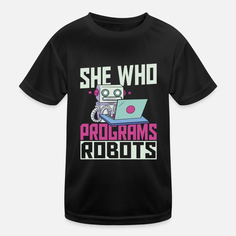 Vous, le robot, la robotique programmée T-shirt sport Enfant