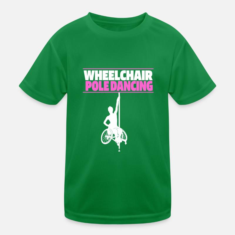 Pole Dancing Rollstuhl Kinder Funktions-T-Shirt