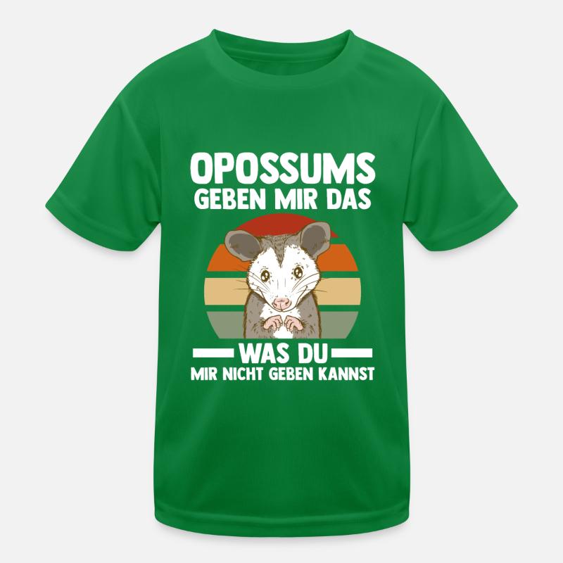 Opossum Kinder Funktions-T-Shirt