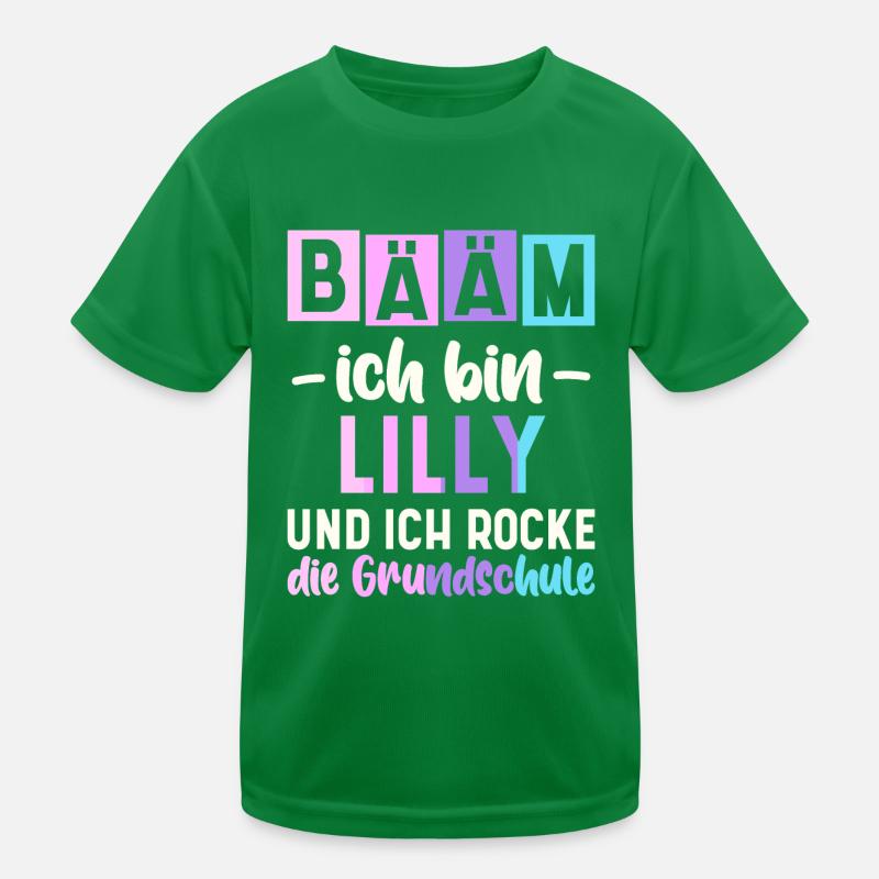 Name Lilly Geschenk Grundschule Kinder Funktions-T-Shirt