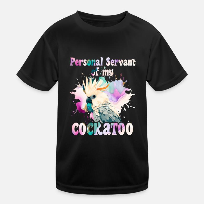 Kakaduu Serviteur personnel de mon cacatoès T-shirt sport Enfant