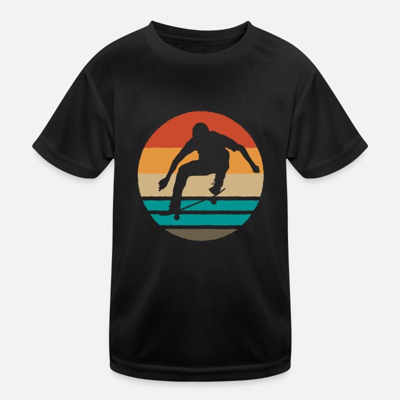 Skateboard Skateboard Skateboard Kinder Funktions-T-Shirt