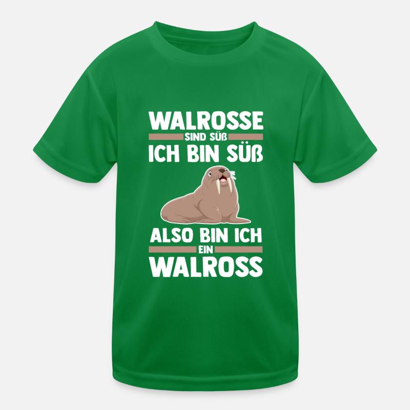 Walross Kinder Funktions-T-Shirt