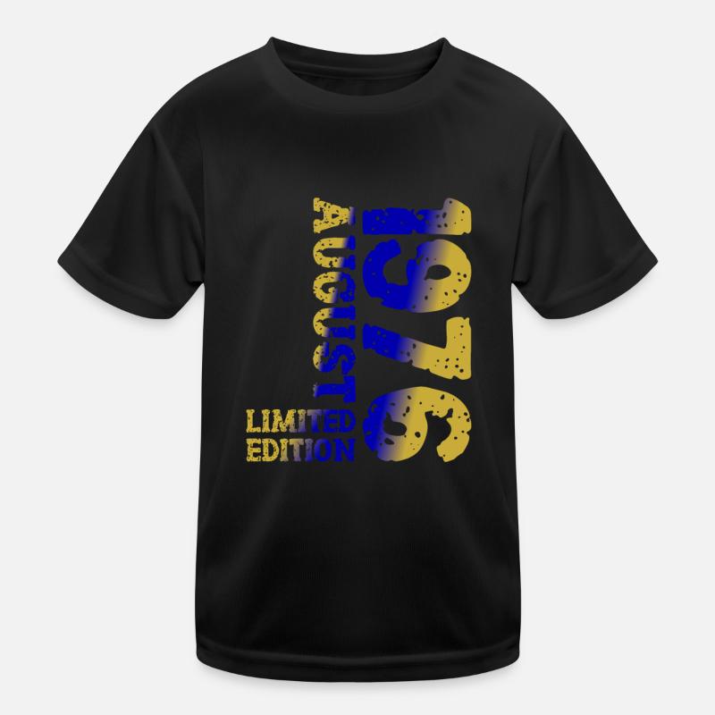 1976 Août Édition Limitée 47e Tenue d’anniversaire T-shirt sport Enfant