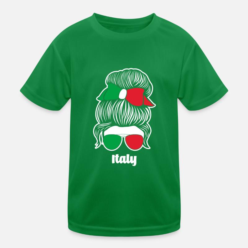 Funny Italy Gift Kids Functional T-Shirt