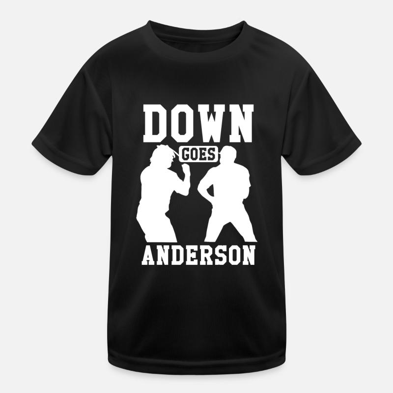 Down Goes Anderson Viral Baseball T-shirt sport Enfant