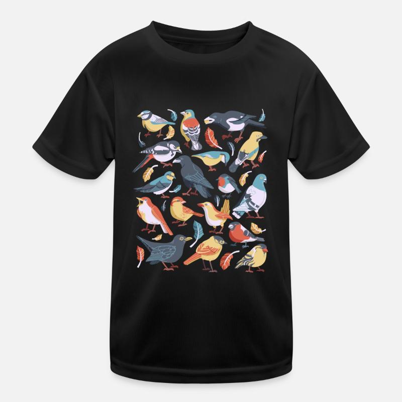 Birds Kids Functional T-Shirt