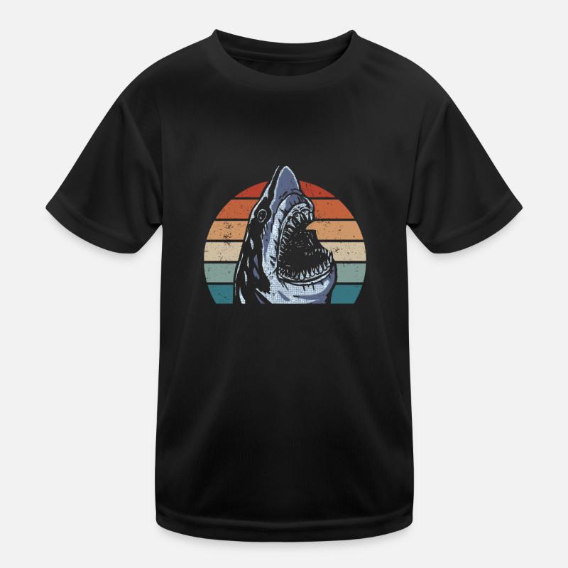 Megalodon avec rétro - Requin Megalodon T-shirt sport Enfant