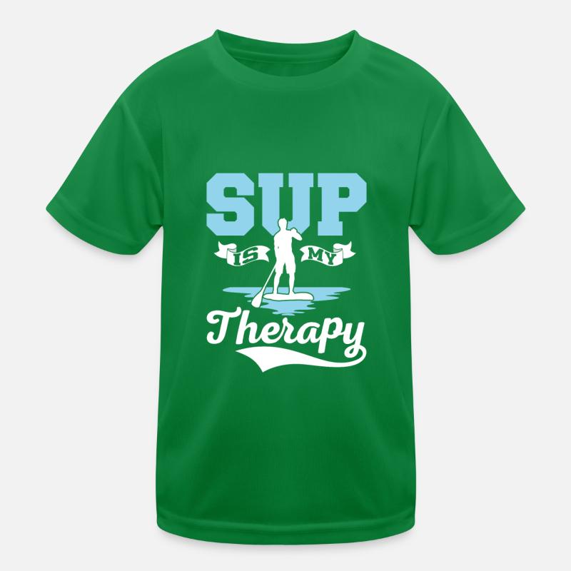 SUP Is My Therapy Stand Up Paddle Board Kinder Funktions-T-Shirt