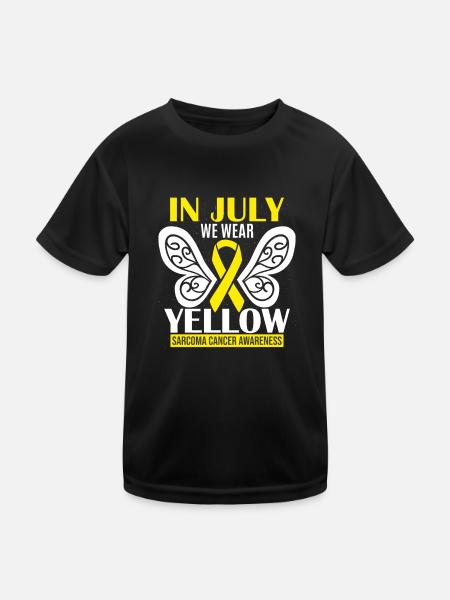 Sarcoma Cancer Awareness - Kids Functional T-Shirt - black - Front