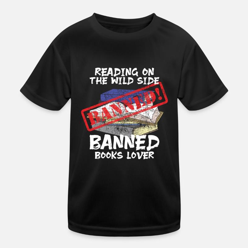 Lire des livres interdits. Lire des livres interdits. T-shirt sport Enfant