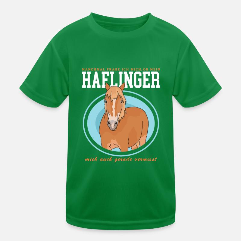 Haflinger Pferde Haffi Pferdebesitzer Geschenk Kinder Funktions-T-Shirt