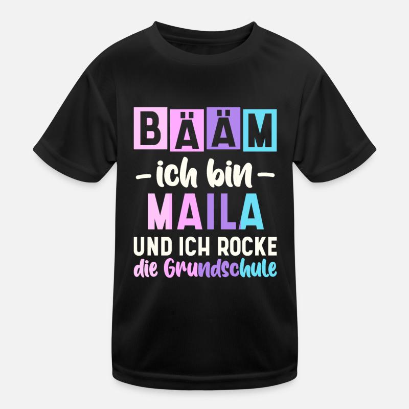 Name Maila Geschenk Grundschule Kinder Funktions-T-Shirt