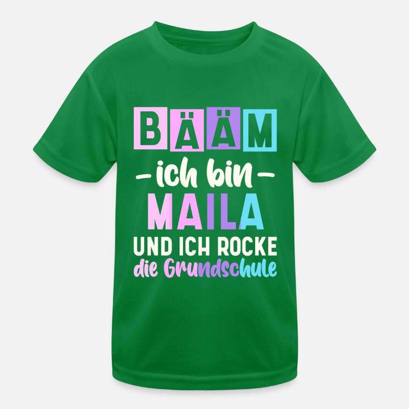 Name Maila Geschenk Grundschule Kinder Funktions-T-Shirt