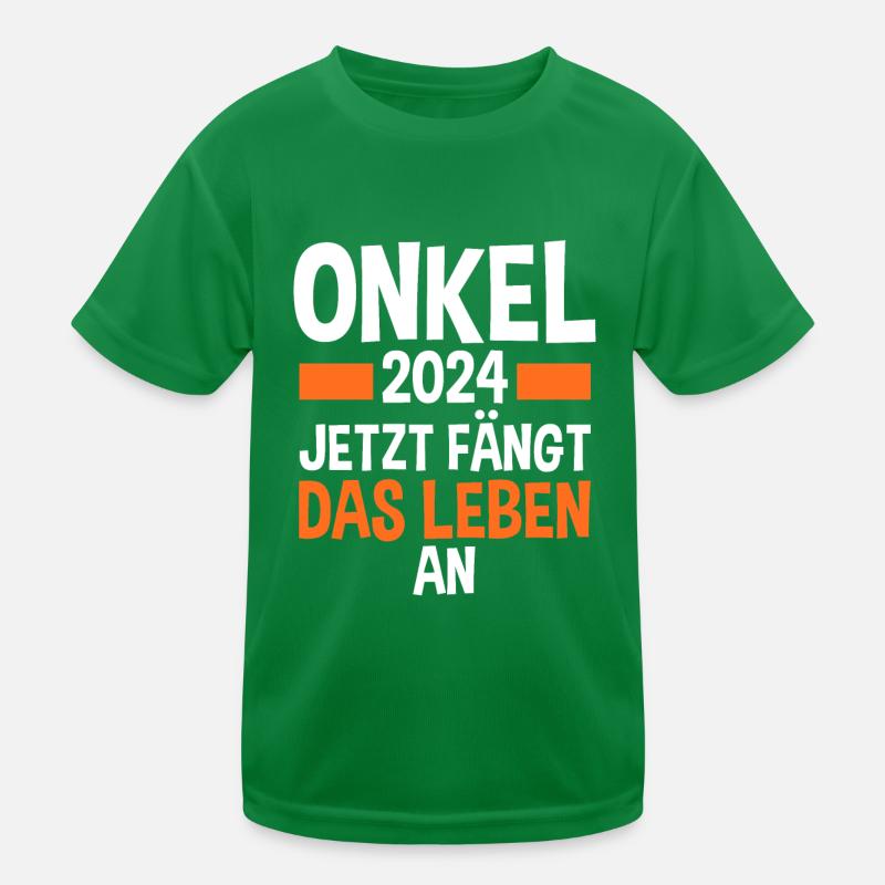 Werdender Onkel 2028 Kinder Funktions-T-Shirt