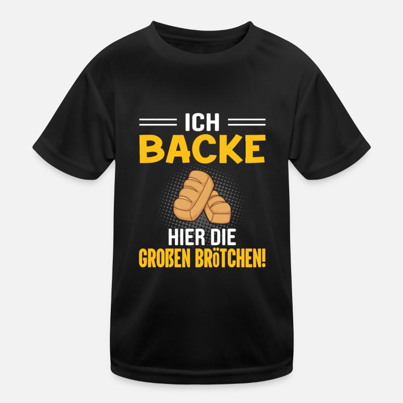 Brötchen Bäcker Geschenkidee Kinder Funktions-T-Shirt
