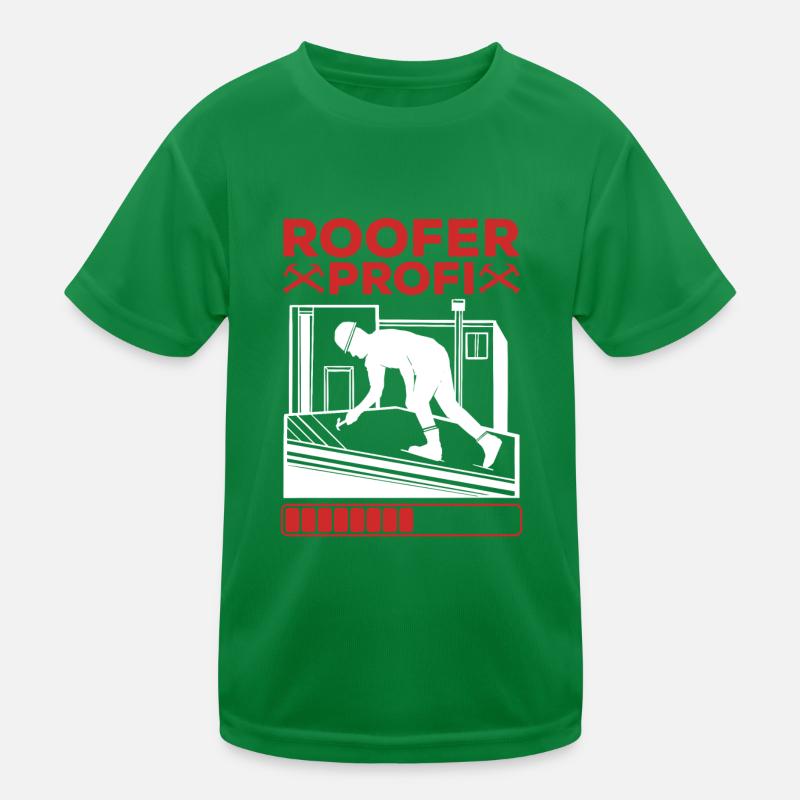 Couvreur Profi - Couvreur Entrepreneur en travaux Couvreur T-shirt sport Enfant