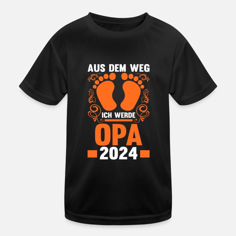 Werdender Opa 2043 Kinder Funktions-T-Shirt