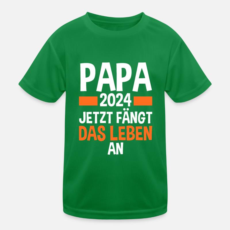Werdender Papa 2028 Kinder Funktions-T-Shirt