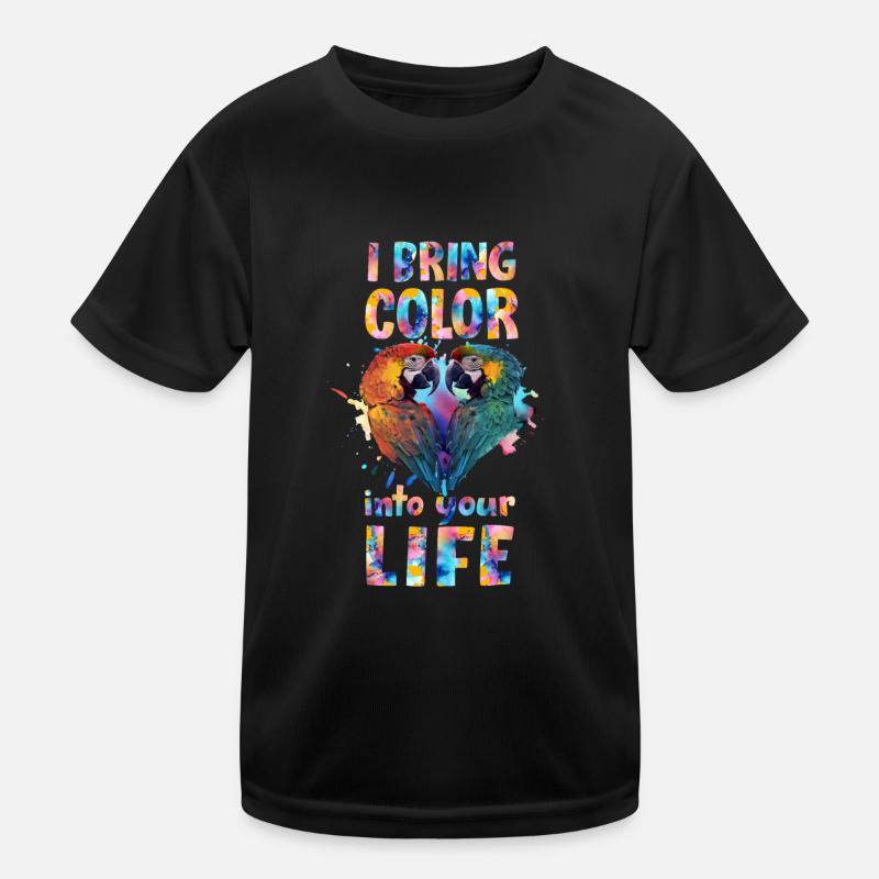 Perroquet ara J’apporte de la couleur dans votre vie Perroquets T-shirt sport Enfant