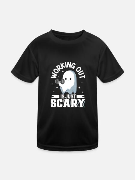 Bodybuilding Powerlifting Gewichtheben Fitness - Kinder Funktions-T-Shirt - Schwarz - Vorne