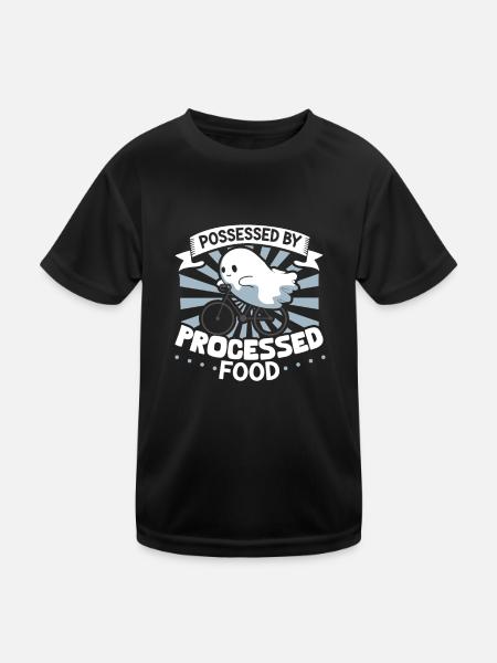 Bodybuilding Powerlifting Gewichtheben Fitness - Kinder Funktions-T-Shirt - Schwarz - Vorne