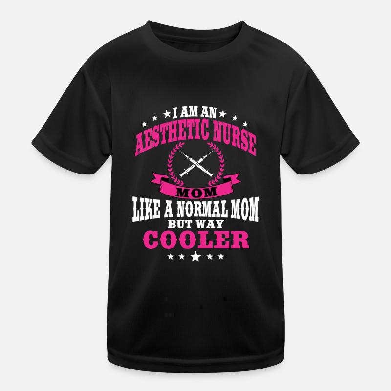 Ästhetische Krankenschwester Mama Zum Muttertag Kinder Funktions-T-Shirt