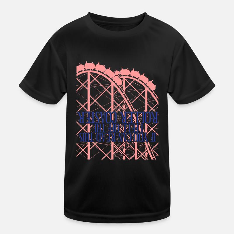 Roller coaster drôle de roller coaster rider T-shirt sport Enfant