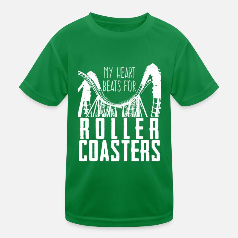 Roller coaster rider Montagnes russes T-shirt sport Enfant