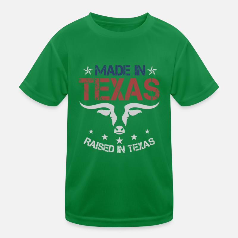 Aufgewachsener Texas-Texaner Kinder Funktions-T-Shirt