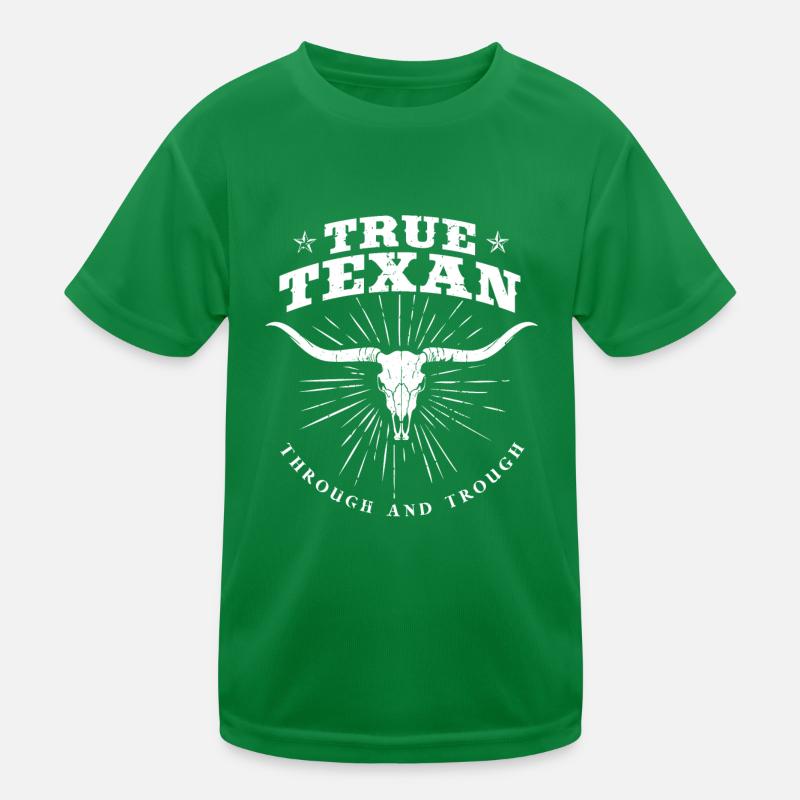 Echter Texaner Kinder Funktions-T-Shirt