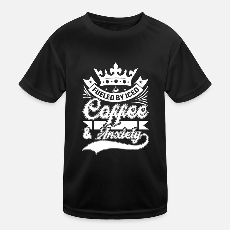 Von Eiskaffee Und Angst Getrieben Kinder Funktions-T-Shirt