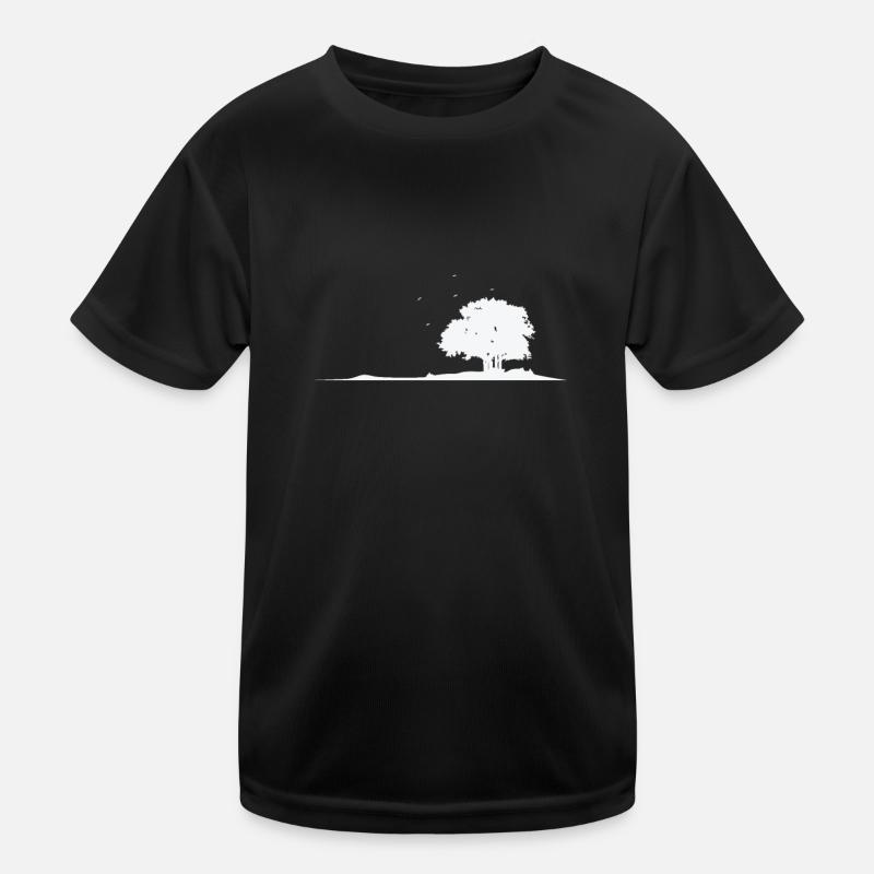 Arbre dans le champ feuilles de nature T-shirt sport Enfant